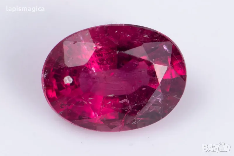 Рубелит розов турмалин 0.49ct овална шлифовка, снимка 1