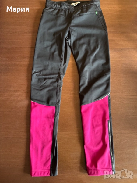 къс дамски розов/черен клин/панталон за спорт, VAUDE, размер XS, зимни, снимка 1