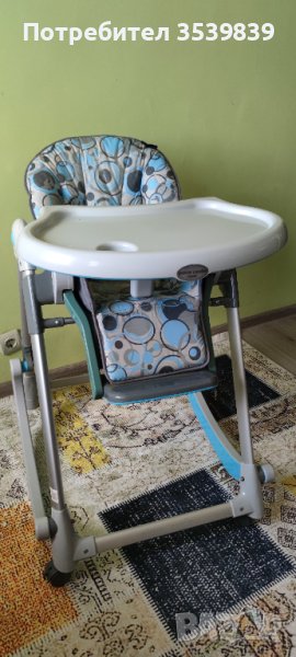 Стол за хранене с функция люлка, снимка 1