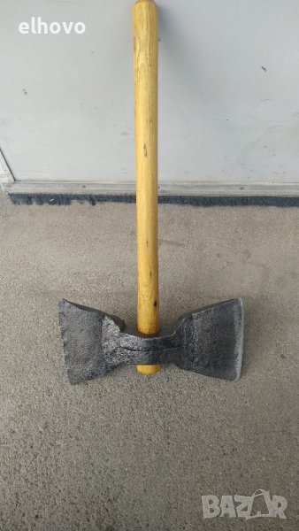 Двойна брадва с нова дръжка#1, снимка 1