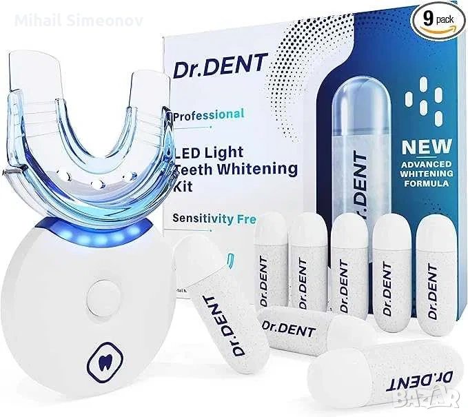 Професионален LED комплект за избелване на зъби DrDent - Формула без чувствителност - 8 , 20,45 €, снимка 1