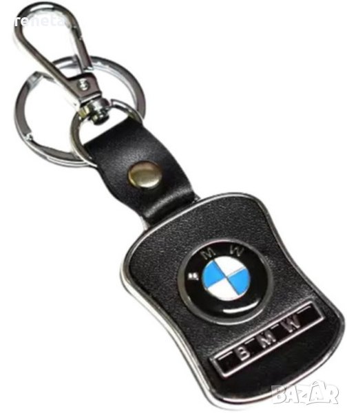 Ключодържател  BMW, Метал/еко кожа, Сребрист, снимка 1