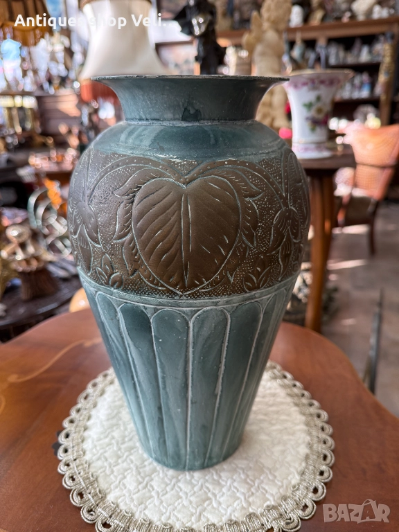 Бронзова ваза №7728, снимка 1