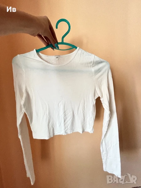 Бяла дамска блуза, снимка 1