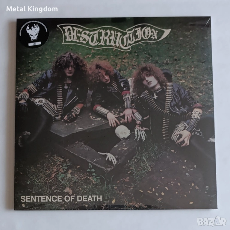 DESTRUCTION - Sentence Of Death - US Cover (12" EP - Ultra Clear Vinyl) NEW & SEALED Thrash Metal, снимка 1