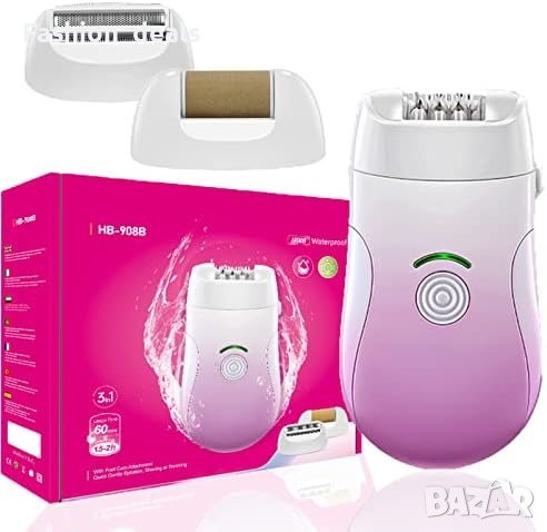 Нов Безжичен Епилатор за жени 3 в 1/Окосмяване Ръце Крака Лице, снимка 1