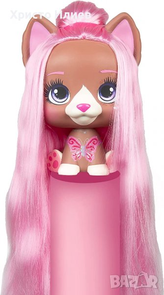 Mega VIP PETS Мега куче за прически Nyla Кученце с дълга коса и 30 аксесоара, снимка 1