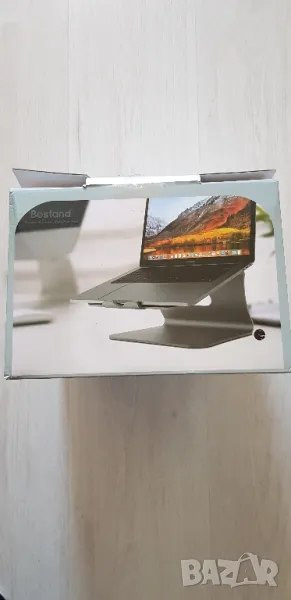 Стойка за лаптоп BestStand, Алуминиева, Сива, Apple MacBook, снимка 1