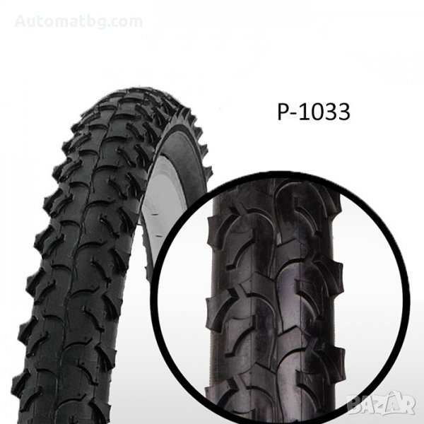Външна гума за велосипед Automat, 26 х 2.125, P1033A, Черна, снимка 1