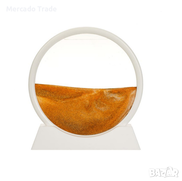 Декоративен 3D пясъчен часовник Mercado Trade, С червен пясък 17,5 см, снимка 1