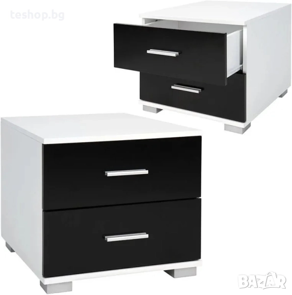 Нощно шкафче MIADOMODO 40x40x35 см 2 броя комплект, снимка 1