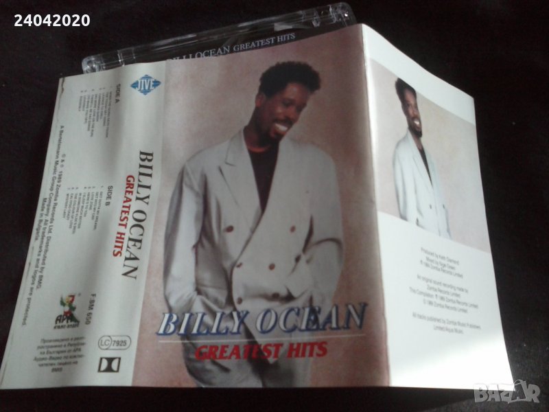 Billy Ocean ‎– Greatest Hits лицензна касета, снимка 1