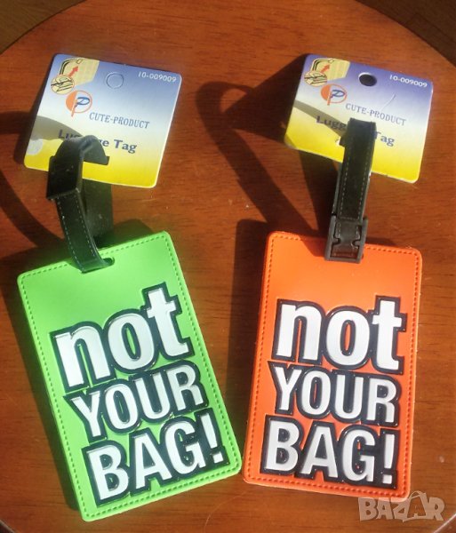 Баджове - Табелка за надписване на куфари, чанти и багаж, снимка 1