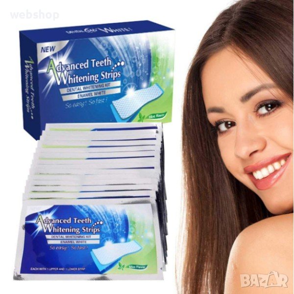 Лентички за избелване на зъби Advanced Teeth Whitening Strips, снимка 1