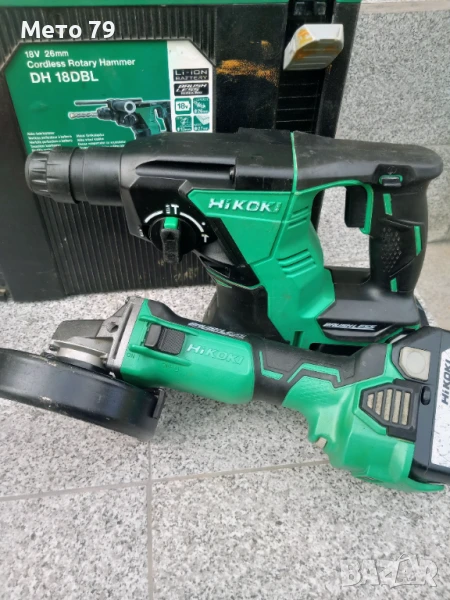 Hikoki Перфоратор DH 18DBL и Ъглошлайф G 18DBBVL, снимка 1