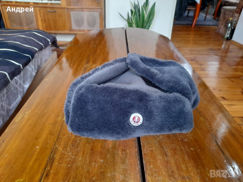 Стара Немска военна шапка,ушанка, снимка 1