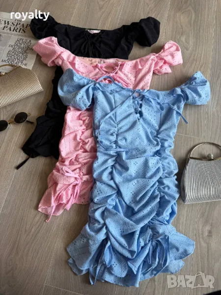 Стилна дамска рокля Различни цветове , снимка 1