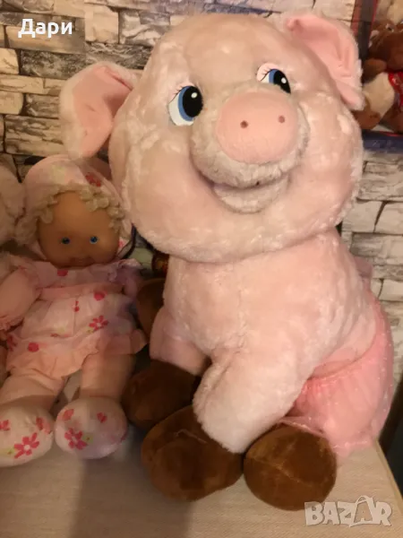 Голяма плюшена играчка-прасенце, снимка 1