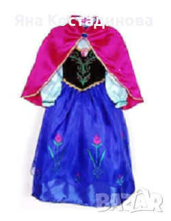 Оригинална рокля на Анна от Замръзналото кралство Размер 9-10 г. , снимка 1