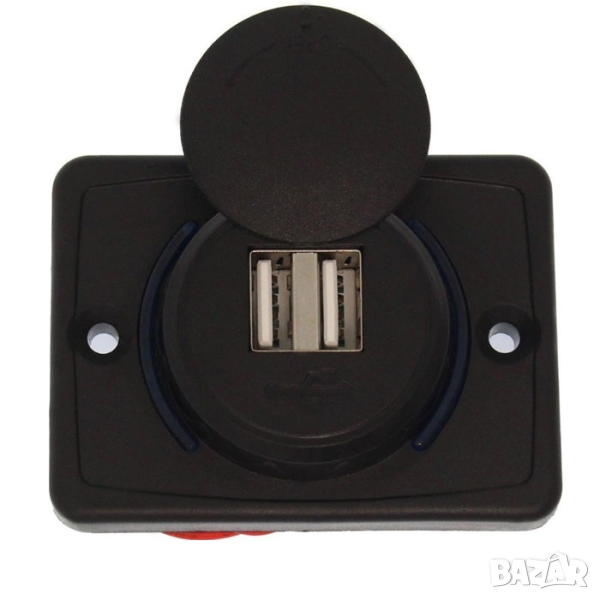 USB зарядно за вграждане автомобил кола джип миниван, снимка 1