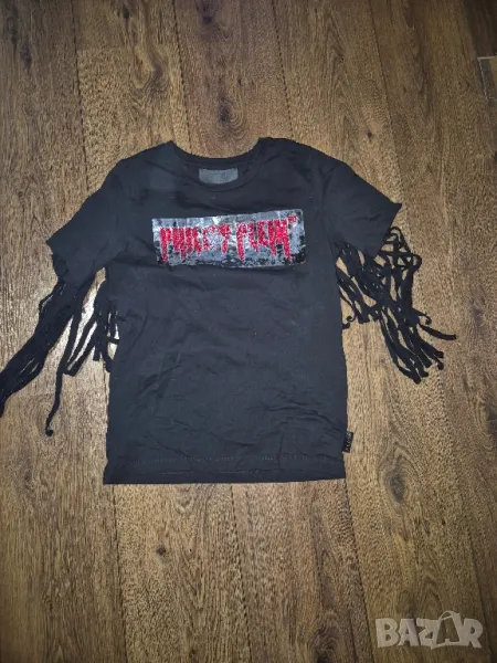 ♡Philipp Plein тениска с ресни, снимка 1