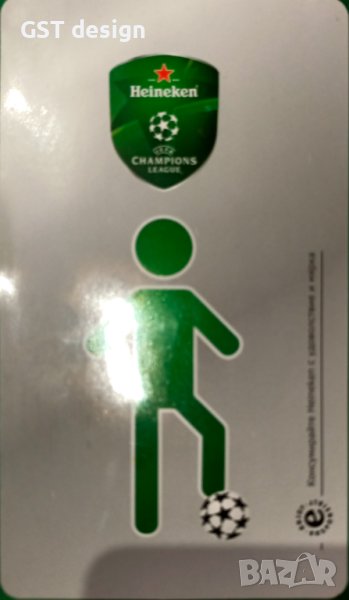 Хайнекен Heineken Стикер редки бира футбол, снимка 1