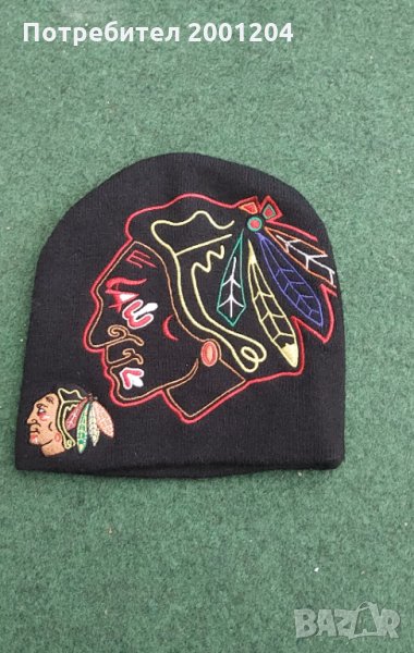 Зимна шапка на Chicago Blackhawks, снимка 1