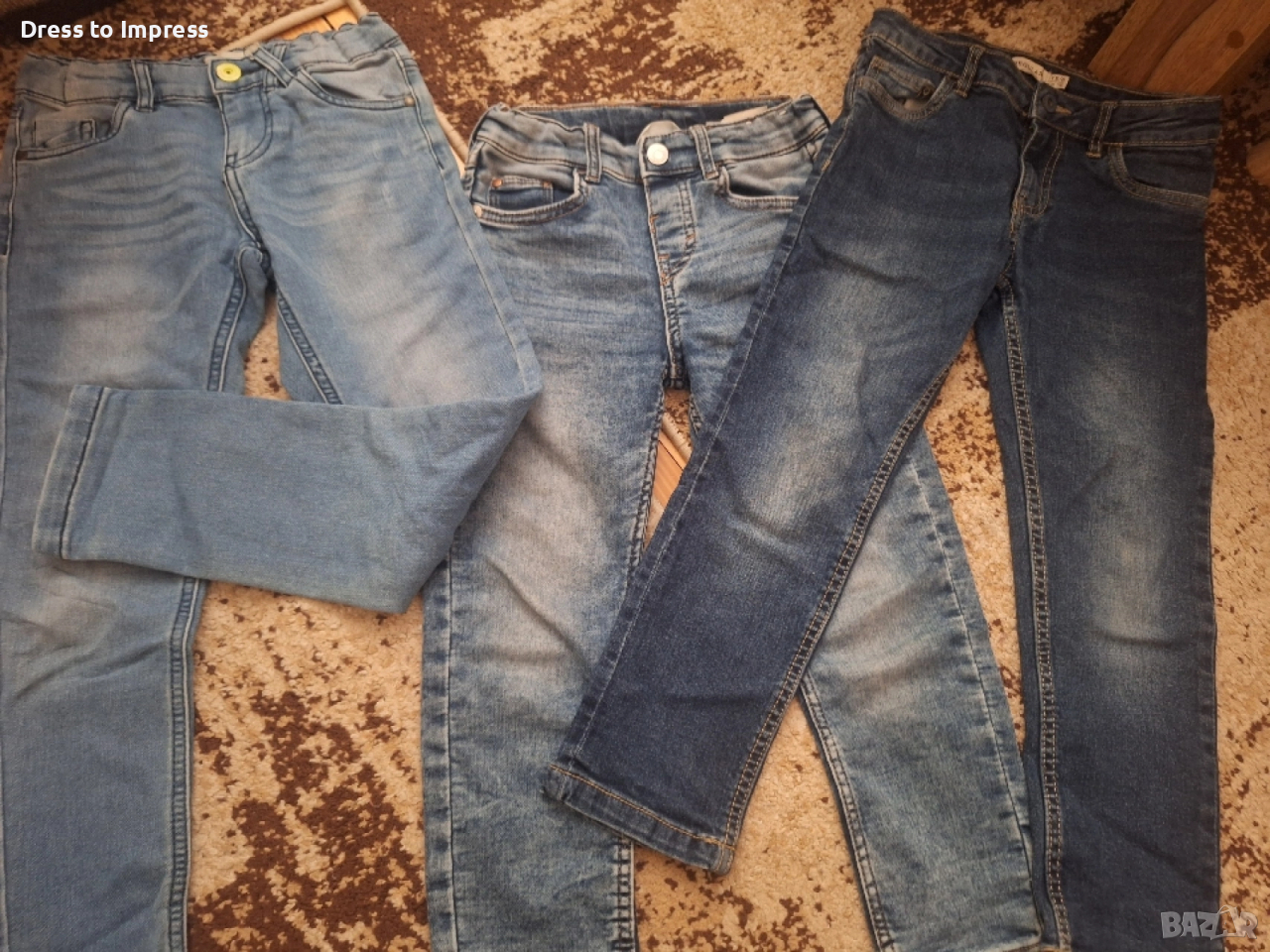 сет детски маркови дънки 110/116, снимка 1