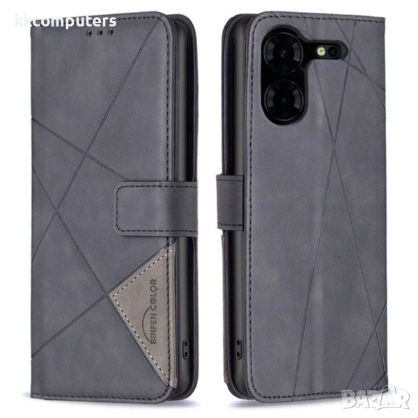 TECNO Pova 5 Pro 5G BINFEN COLOR Magnetic Wallet Калъф и Протектор, снимка 1