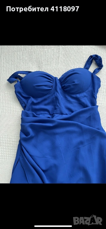 Синя рокля с етикет, снимка 1