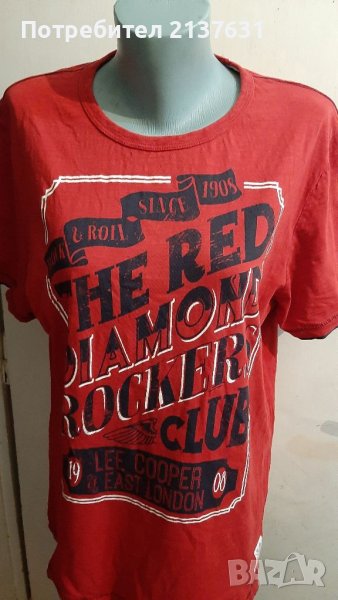 ДАМСКИ ЧЕРВЕНИ  ТЕНИСКИ- Lee Cooper  u  Rai collection  - Размер XL , снимка 1