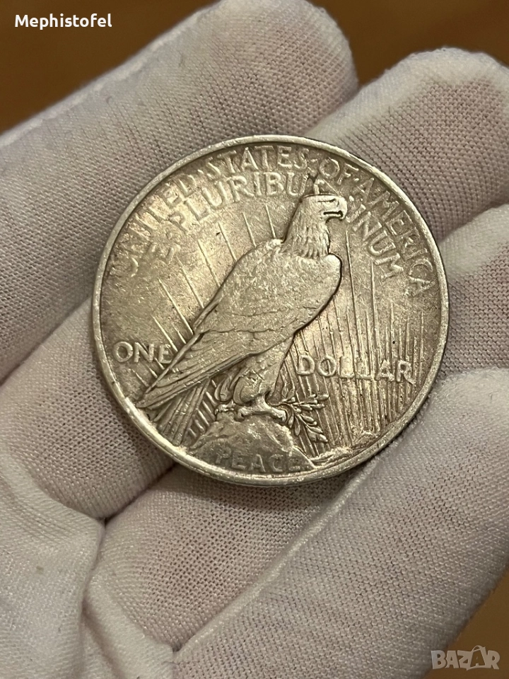 1 долар 1922 г, САЩ / Peace Dollar - сребърна монета, снимка 1