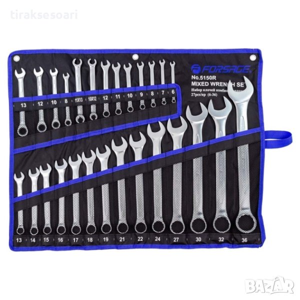 Комбиниран комплект ключове 27 части FORSAGE 6-32 mm, снимка 1
