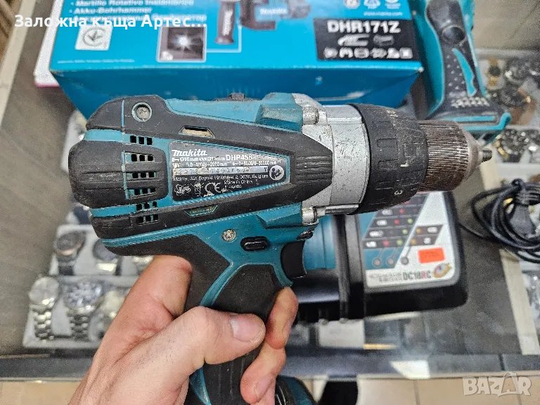 Ударен Винтоверт / Бормашина Makita DHP458Z , 18V , 91 Nm, снимка 1