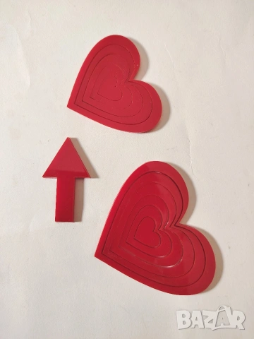 пластмасови сърца за декорация, направи си сам пороект, снимка 2 - Други - 53304906