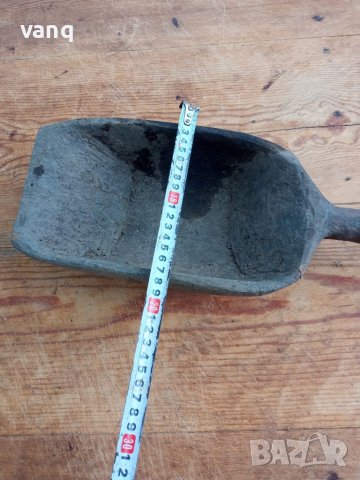 Стара дървена лопата мярка за зърно, снимка 4 - Други ценни предмети - 40812942