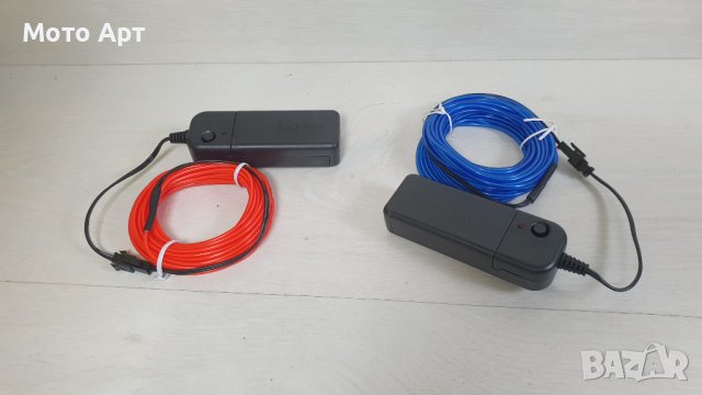 Светлинни Ленти на батерии - Подсветка за Кола, Мотор, Неон Надписи и Други, снимка 2 - Лед осветление - 40750390