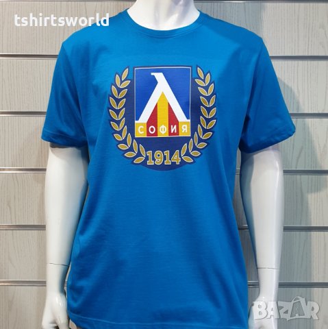 Нова мъжка тениска на футболния отбор ЛЕВСКИ в син цвят