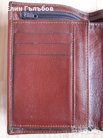 Портфейл, мъжки естествена кожа, цвят-бордо, снимка 11 - Портфейли, портмонета - 51007557