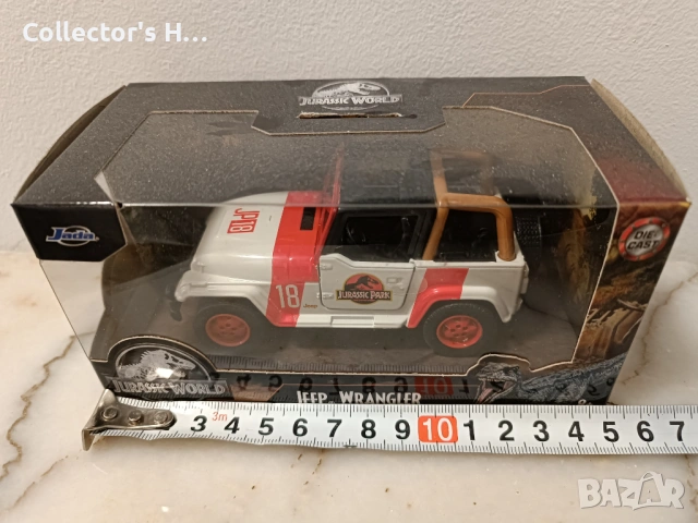 Jurassic World jeep Wrangler Jada Jurassic Park мащаб 1:32, снимка 2 - Колекции - 53639183