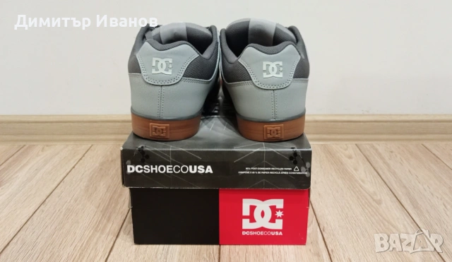 ЧИСТО НОВИ! Обувки, кецове DC EO-Pure Grey, размер 44, снимка 4 - Спортни обувки - 53435365