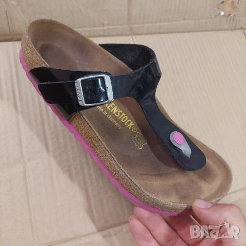 Birkenstock чехли Gizeh Bs  номер 38 черни , снимка 12 - Чехли - 50775173