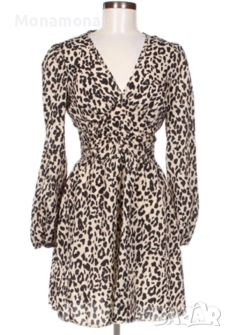 Eлегантна леопардова рокля, снимка 6 - Рокли - 48141099