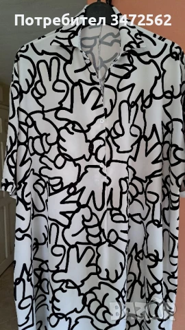 Риза/туника със забавен принт, снимка 2 - Тениски - 50502542
