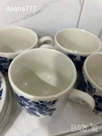 Реколта от 1970 г. на Broadhurst „Garland“ дуо от чаша, чинийка за чай / Broadhurst Ironstone / син, снимка 5 - Сервизи - 50419725