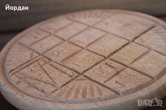 Стар дървен печат за хляб просфор, снимка 10 - Други ценни предмети - 53564812