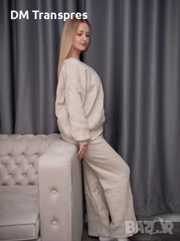 Limaré - Бежов плетен комплект – удобство и стил в едно!, снимка 2 - Комплекти - 52435081