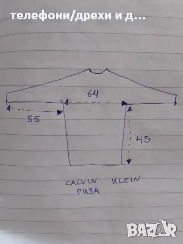 Оригинална памучна риза Calvin Klein Regular Fit (размер 17), снимка 5 - Ризи - 56057203