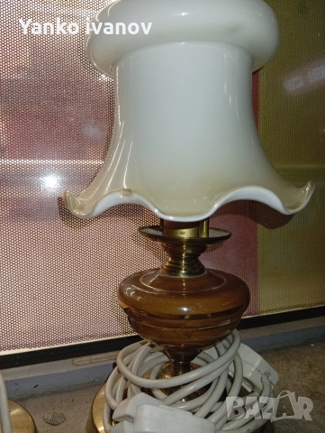 Нощни лампи месинг, снимка 2 - Настолни лампи - 52740871