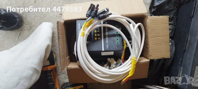 СОЛАРНА СИСТЕМА 2×100W + VARTA AGM 105Ah + КОНТРОЛЕР 60A + ИНВЕРТОР 4000W 🔋⚡, снимка 6 - Мрежови адаптери - 55830660